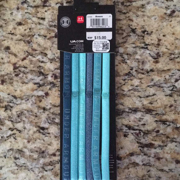 Under Armour Mini Headbands - 6 Pack - Hot Green - Picture 2 of 4